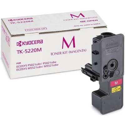 TK5220M Lézertoner P5021cdn, P5021cdw, M5521cdn, M5521cdw nyomtatókhoz, KYOCERA, magenta, 1,2k