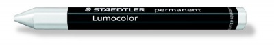 Jelölőkréta, mindenre író, vízálló (omnigraph), STAEDTLER "Lumocolor 236", fehér